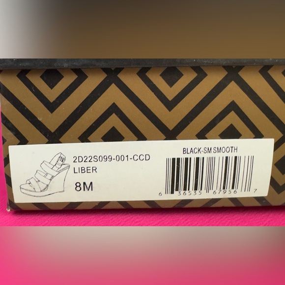 CHARLES BY CHARLES DAVID Women's Liber Platform Black Straps/Cork Sole 8M NIB - Picture 9 of 11